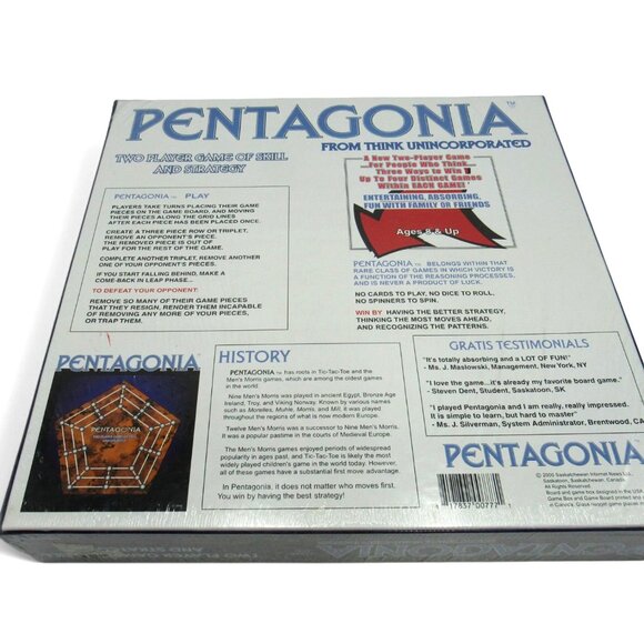 PENTAGONIA Board GAME Of Skill & Strategy From Think Unincorporated Ages 8+ New - Picture 6 of 10
